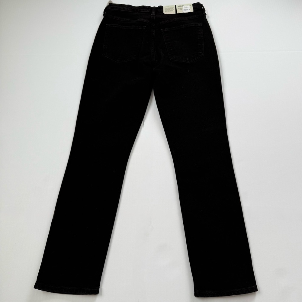 AGOLDE Merrel Mid Rise Straight Jeans Black Axis Wash Size 25 NWT - Picture 2 of 5